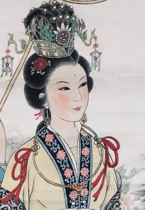 朱竹庄画作《女皇武则天》赏析,兼述女帝生平