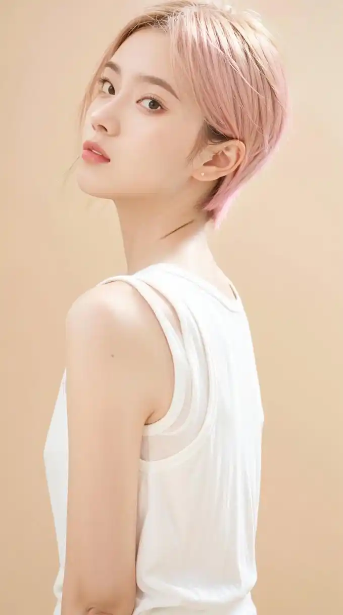 高冷女神性感写真,极品美少女养眼高清壁纸,染头发的女生#美女# #清纯