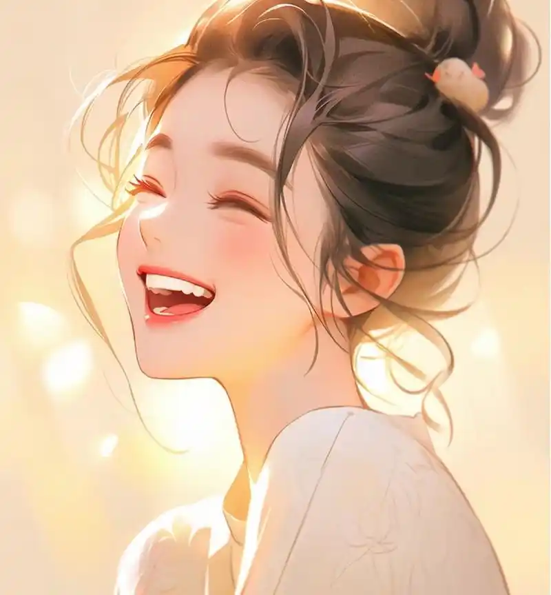 可爱女生大笑头像值得拥有 人生不过三万天 请尽情开怀大笑吧 一定要