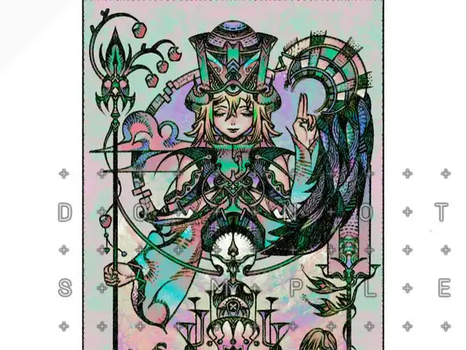 「procreate」塔罗牌|恋人|绘画过程