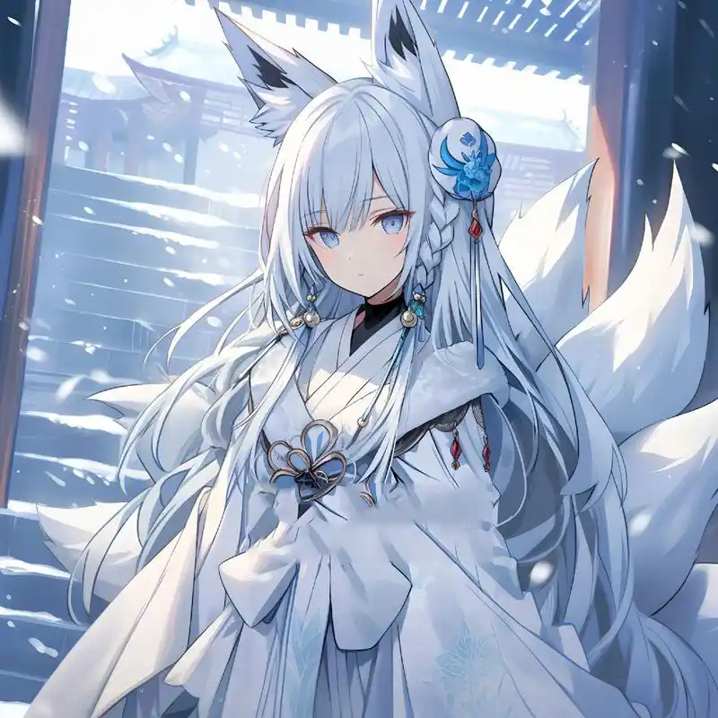 古风女生头像 今天又把压箱底的九尾狐拿出来 哪个最好看呢?