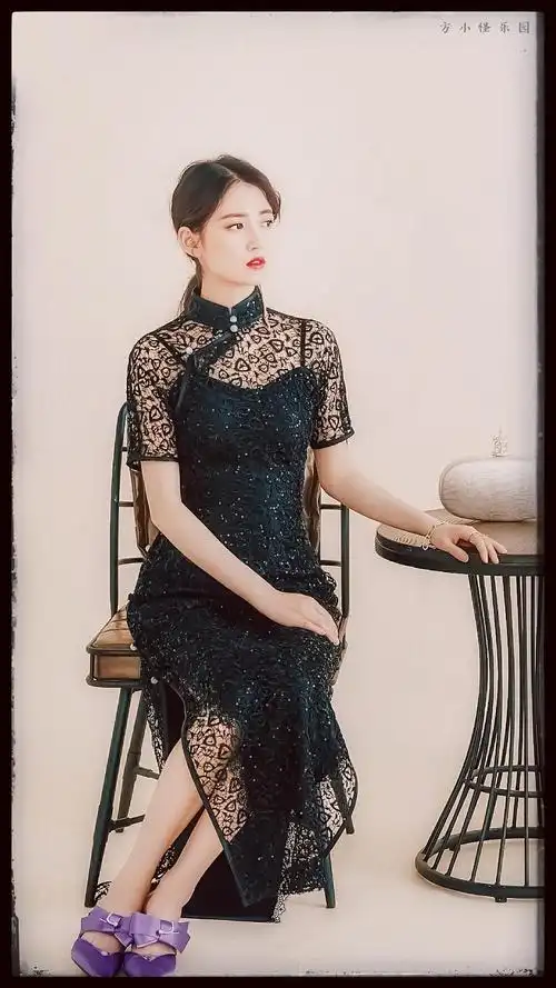 一组旗袍风的陈钰琪