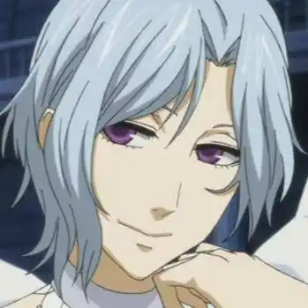 求动漫中男的银发血瞳或银发紫瞳的人物帅图.