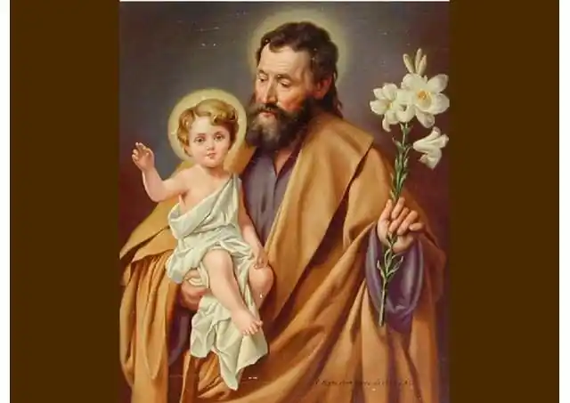 大圣若瑟抱耶稣