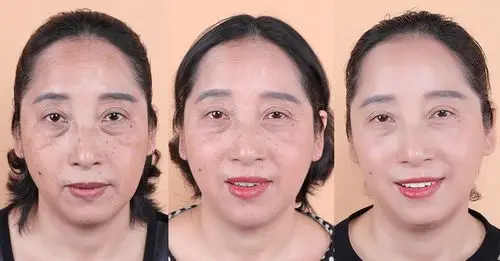 我们截下胡姐眼部的特写做对比