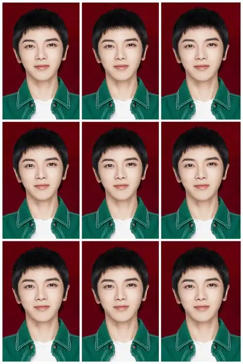 青春又阳光好帅好帅真的好正!华晨宇本人拍的证件照