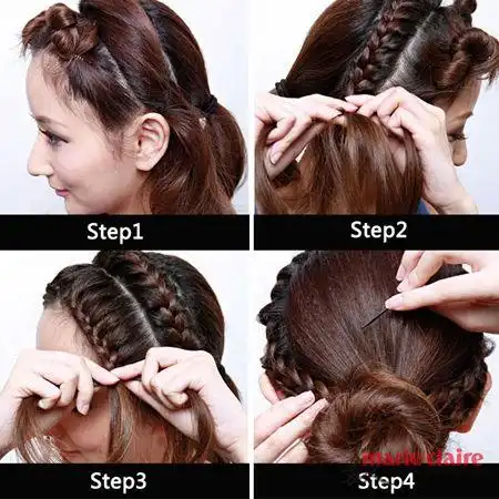 明星红毯发型:希腊女神式编发