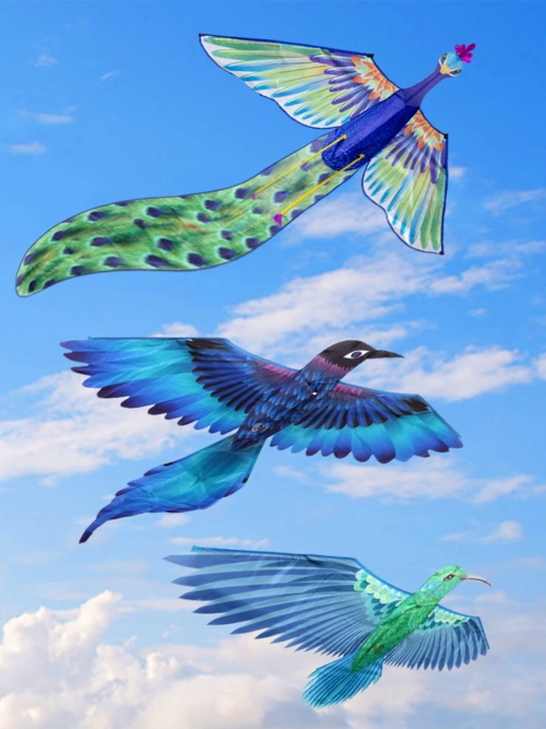 潍坊风筝3d立体孔雀喜鹊小鸟新款高档成人儿童初学微风易飞鸟风筝