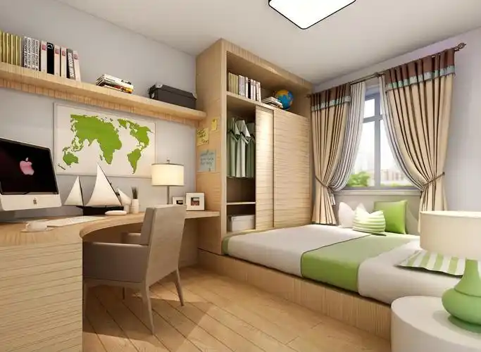 女生卧室房间装饰效果图欣赏  现代简约三居室客厅吊顶装修效果纪