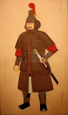 古代战士的画像