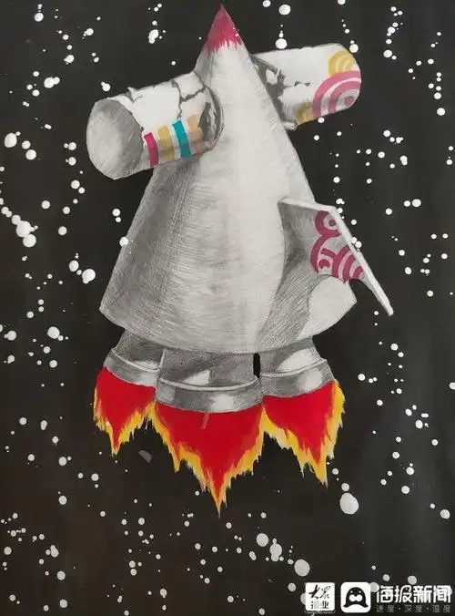 11岁姜紫晗作品《我的太空座驾》