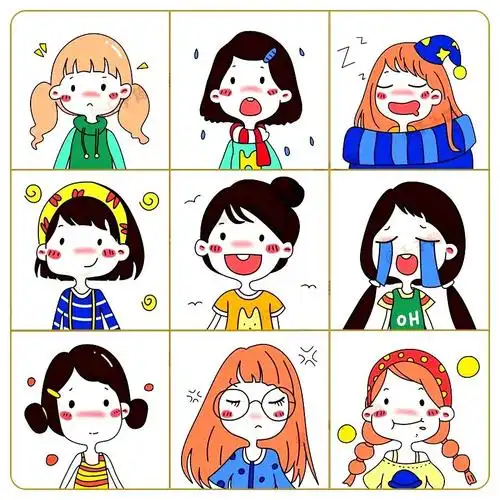 【手账必备】超可爱的80个卡通人物头像