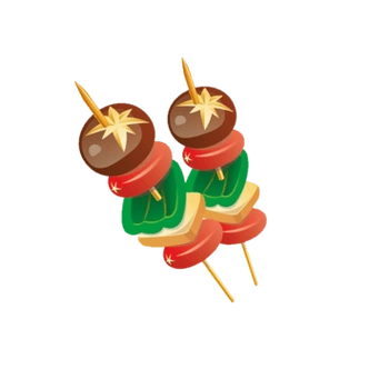 卡通烤肉串