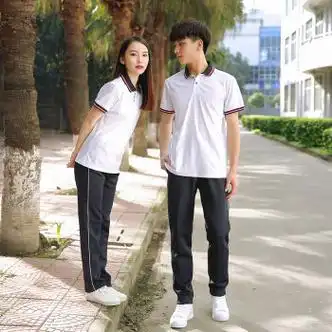 季玲河南鲁山中学校服套装夏季班服夏装运动服短袖t恤运动会服装套装