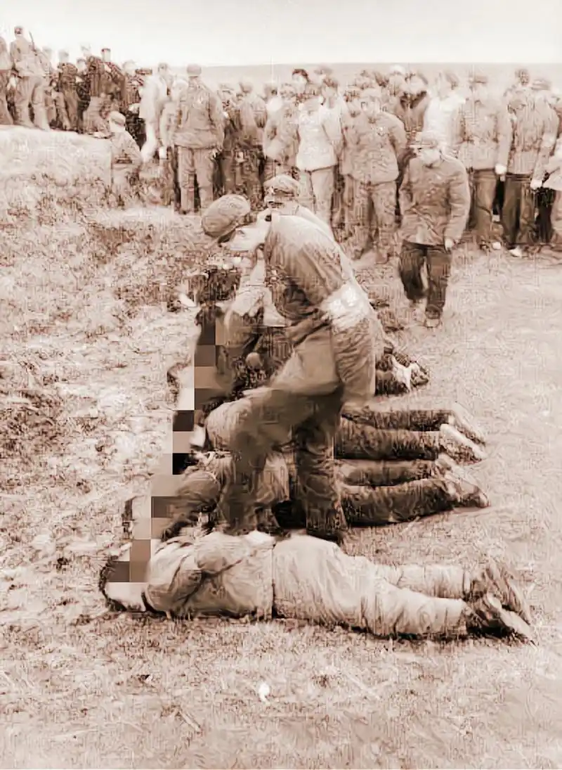 郊外的露天刑场,数名刚被处死的犯人躺在地上,已经没有了生命迹象.