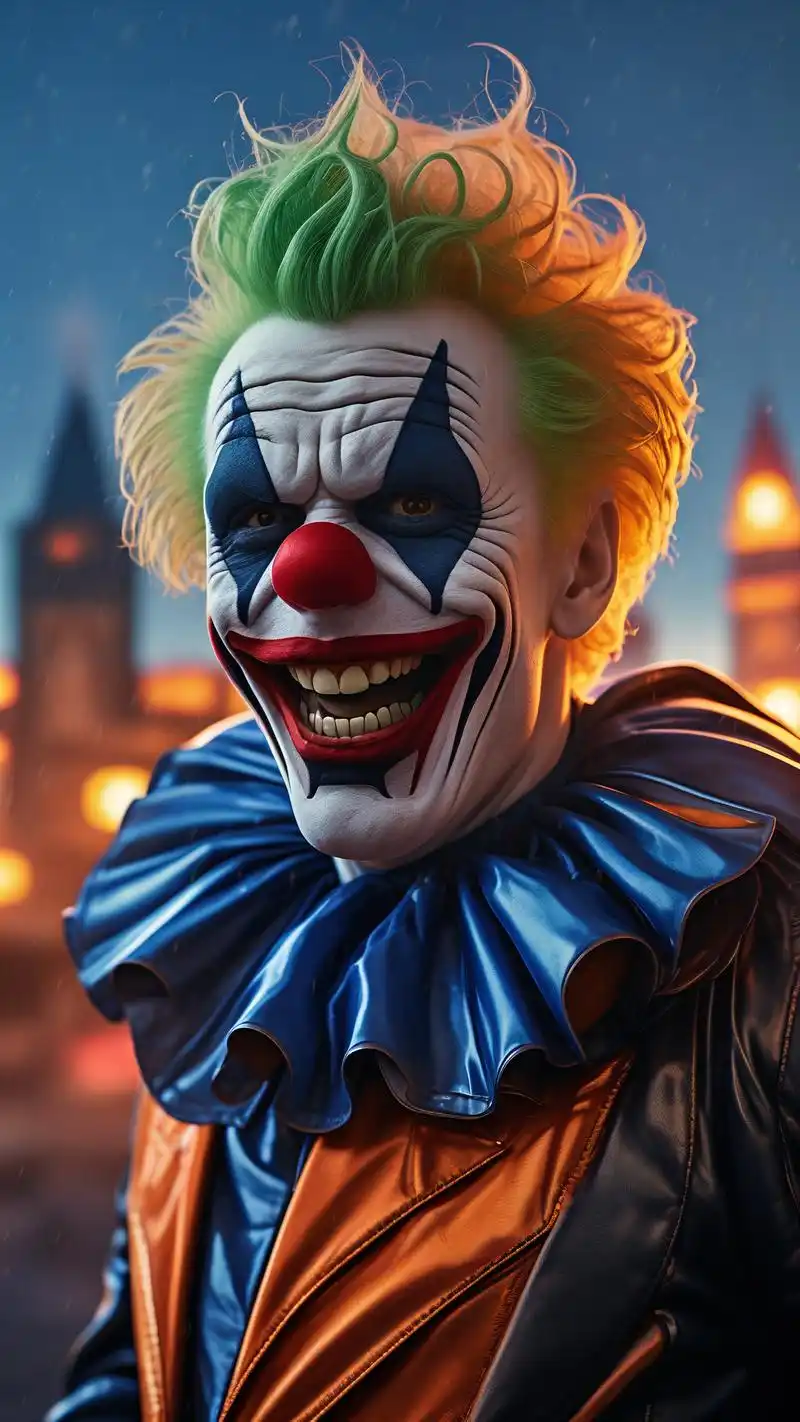 87小丑主题壁纸,演绎疯狂与悲喜91 喜欢dc漫画中的小丑角色吗?