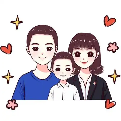 感受幸福,藏在头像里的美好,一家三口头像
