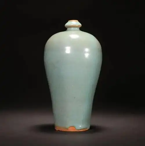 明 钧瓷天青釉梅瓶|中古陶2023春拍