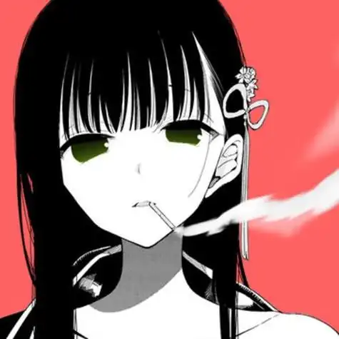 抽烟女头像高冷霸气漫画 霸气头像图片大全 -【爱个性】