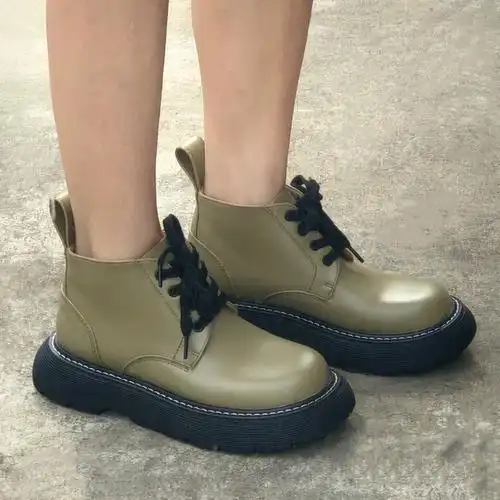 灰绿色05大头靴巨好穿啊显腿瘦