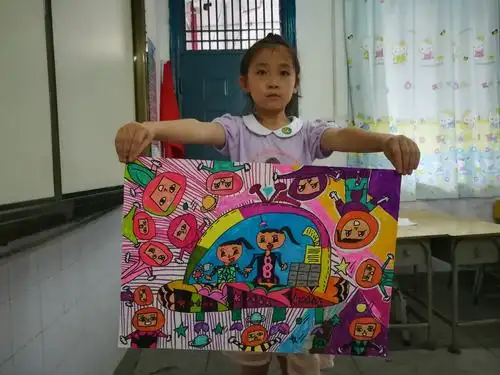 2019年7月二年级科幻画集锦