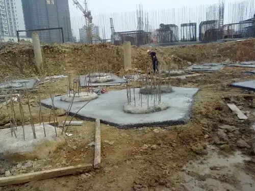 某高层桩基础现场施工过程照片