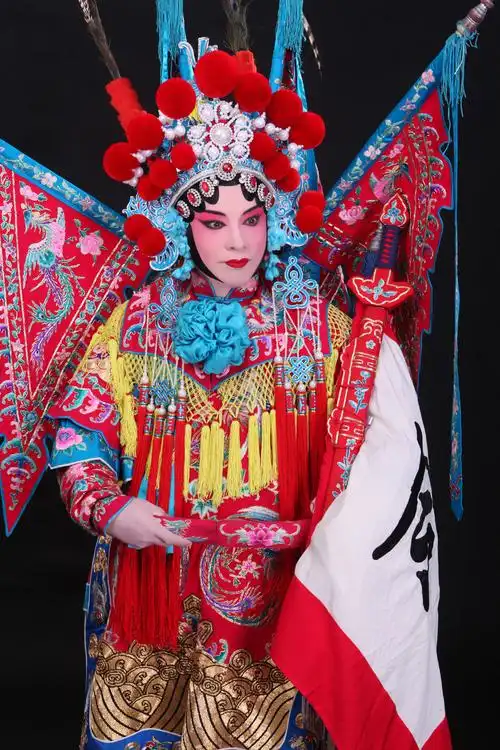 我的京剧照 京剧旦角化妆 金丝狸猫 京剧穆桂英挂帅刀马旦穆桂英