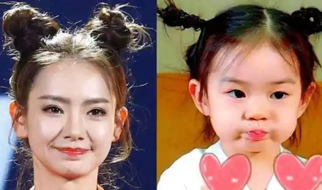 大家都很熟悉的一位明星戚薇,她的女儿lucky就非常爱美,小时候经常和