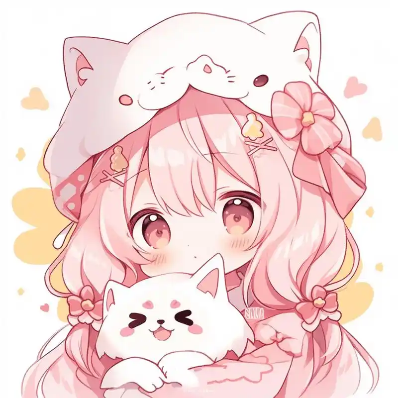 动漫头像||粉毛 passionate love is a quenchless thirst 热烈的爱