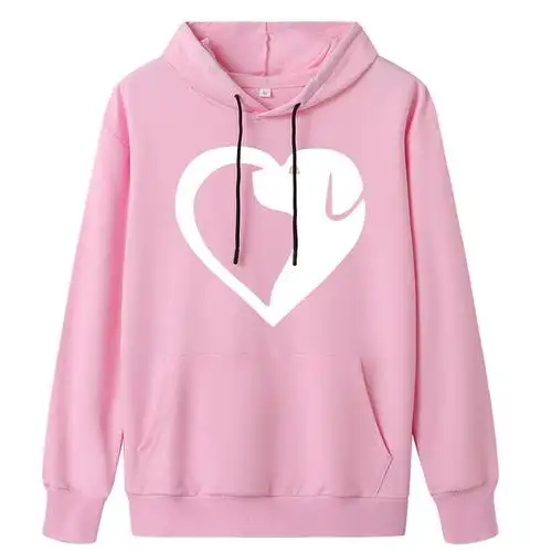 love dog欧美连帽卫衣女 亚马逊速卖通热卖爆款外贸女装长袖上衣-阿里