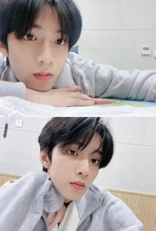 刘耀文写作业三连拍##刘耀文520自拍