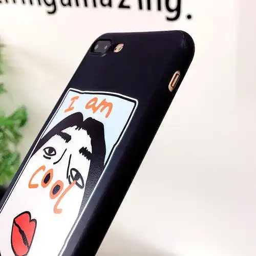 搞怪鼻孔cool透明软壳苹果8手机壳iphone7/6s/plus磨砂情侣全包女 6