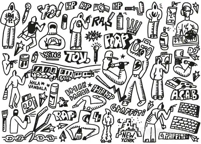 说唱乐嘻哈涂鸦涂鸦集