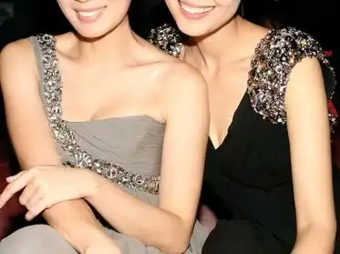 贾静雯高圆圆在发布会(2010年)