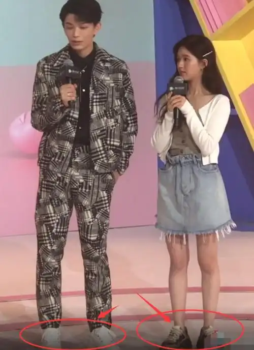 关于丁禹兮赵露思身高同框的配图及描述