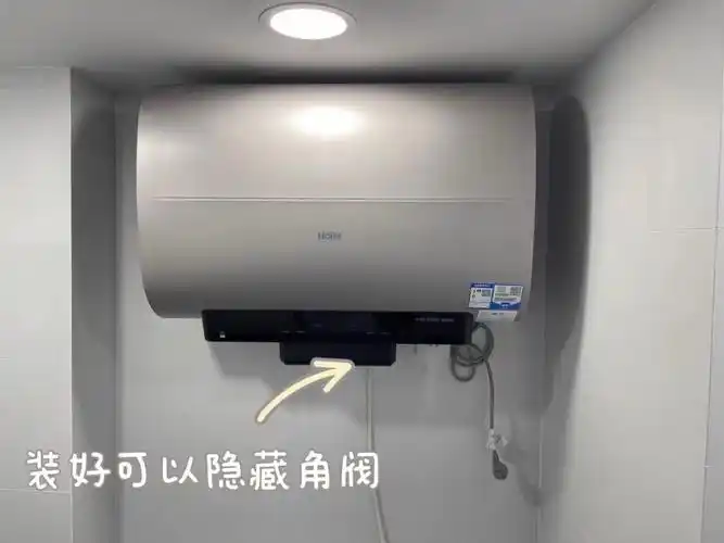热水器,被隐藏角阀的颜值种草,史密斯家客服给提供了隐藏角阀的安装