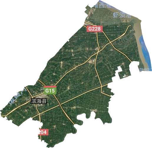 滨海县高清卫星地图