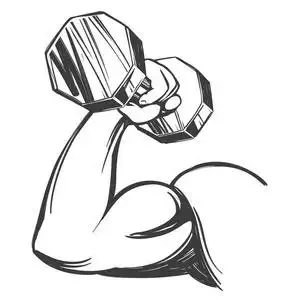 强人哑铃图片-强人哑铃素材-强人哑铃插画-摄图新视界