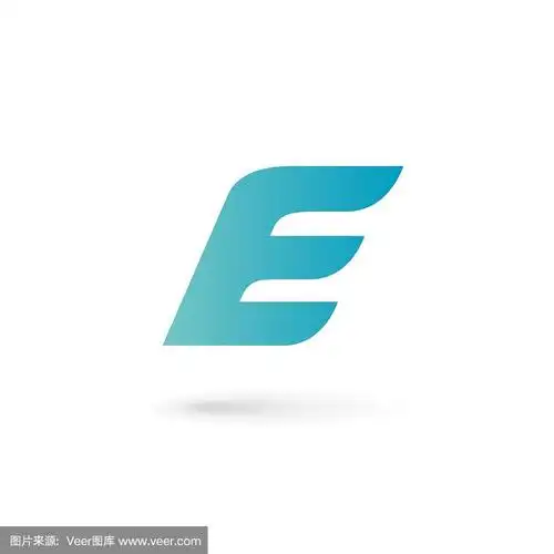 字母e标志图标设计模板元素