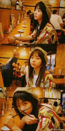 谭松韵手机壁纸三屏,原图源自微博谭松韵自己的微博