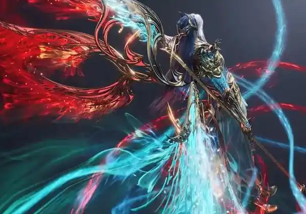 唐三双神共存神装,海神八翼被染红,手执两大神器,正脸很像小舞