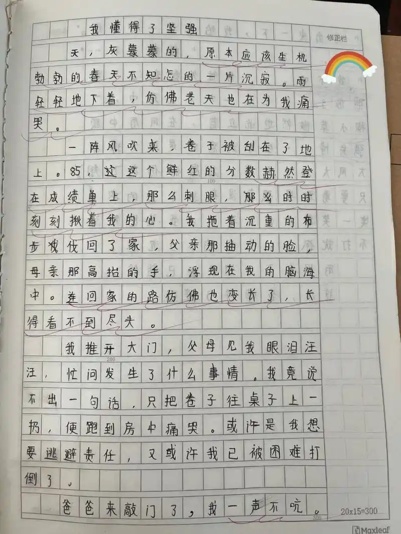 五年级作文:我懂得了