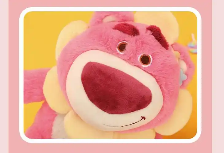 迪士尼正品草莓熊软萌款憨萌公仔抱草莓的熊香味泰迪熊玩偶款玩具