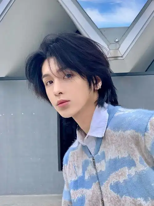 假发男短发网红鲻鱼头韩版帅气男士狼尾头发型蓬松自然学生全头套