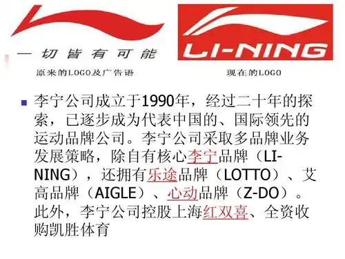 李宁有限公司简介ppt