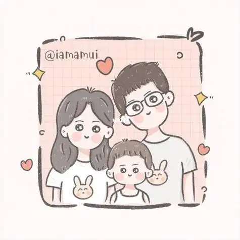 一家三口简笔画手牵手一家三口简笔画手牵手幼儿园