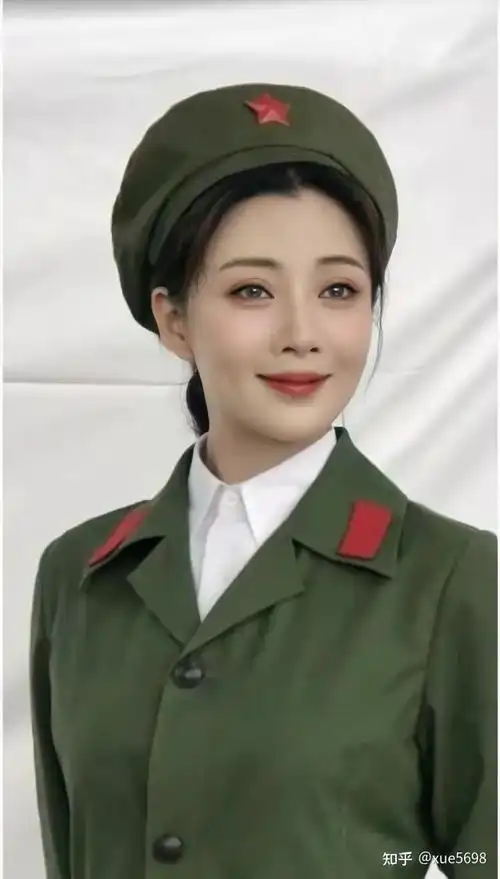穿军装的女明星殷桃古装还是军装美