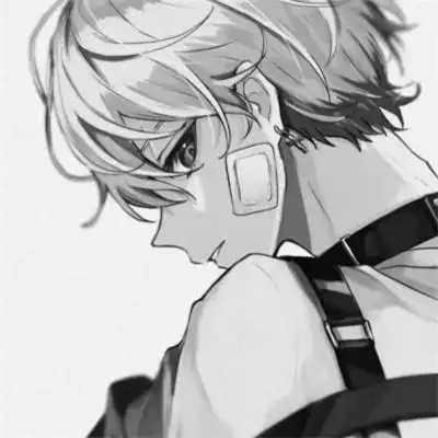 黑白动漫男头ins高级感104张_男生动漫头像_头像屋