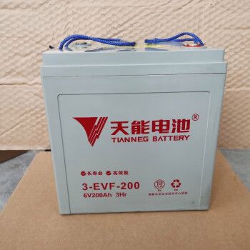 天能电池3-evf-200a电动叉车6v200ah洗地机电动车高尔夫球车专用