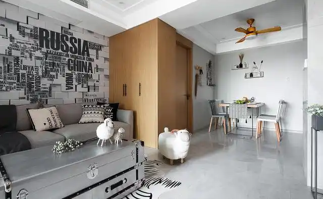 50平米北欧风格二居室,预算3万,点击看效果图!-美的云来装修